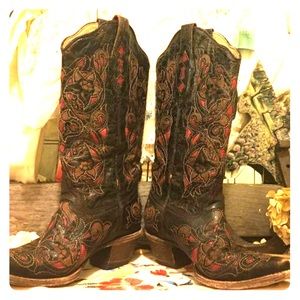 Worn Once-Corral Womens Leather Boots-Size 6.5